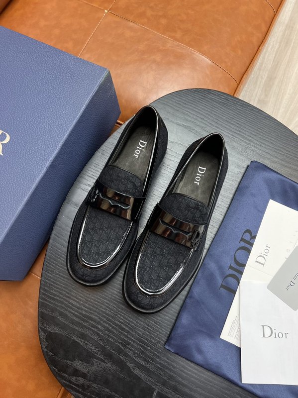 Dior 디올르 남성 블랙 로퍼 구두 001-228528
