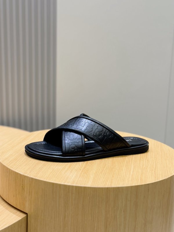 Dior Alias 남성 가죽 슬리퍼 001-228533