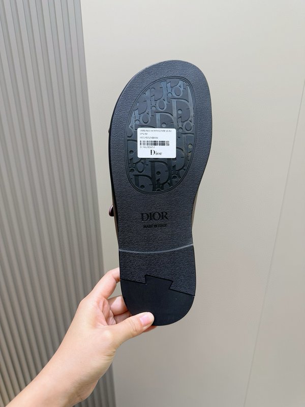 디올 아쿠아 남성용 조절식 프린트 슬리퍼 001-228614