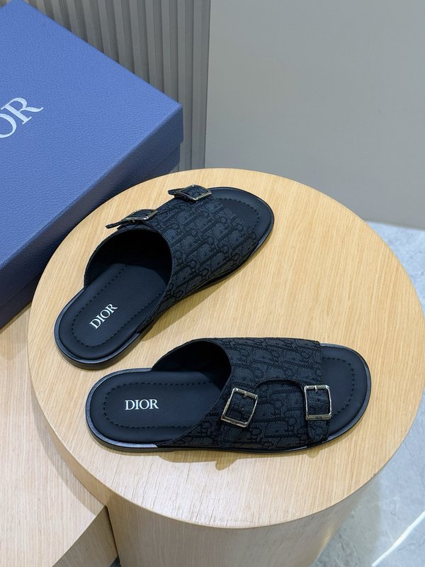 Dior Aqua 남성 오블리크 프린트 슬리퍼 001-228616