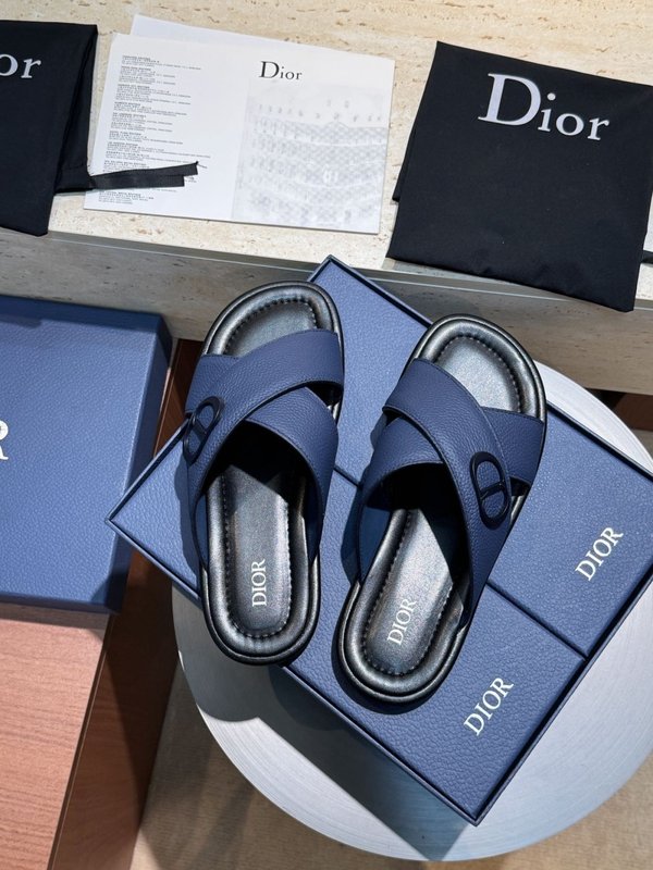 디올 Dior Alias 남성 소가죽 슬리퍼 001-228617