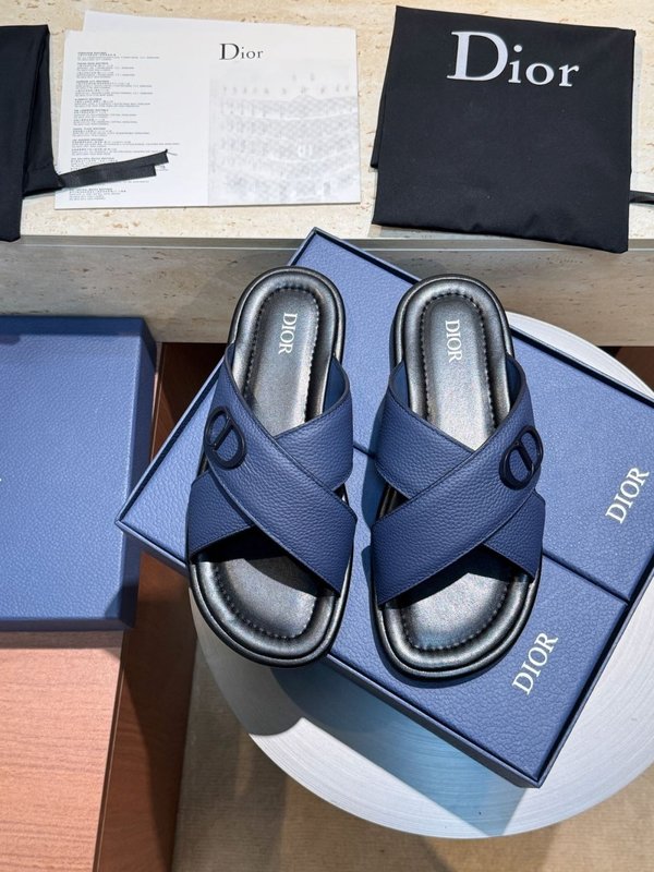 디올 Dior Alias 남성 소가죽 슬리퍼 001-228617