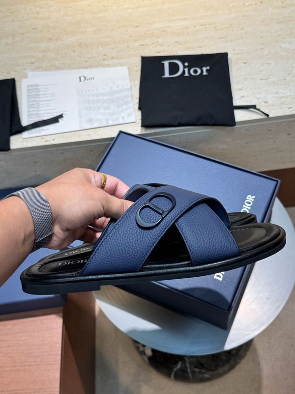 디올 Dior Alias 남성 소가죽 슬리퍼 001-228617