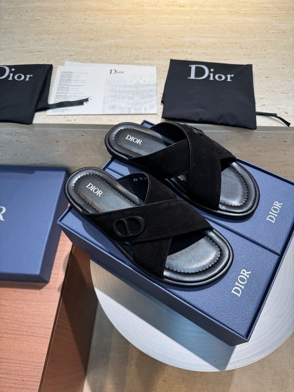 디올 Dior Alias 남성 소가죽 슬리퍼 001-228628