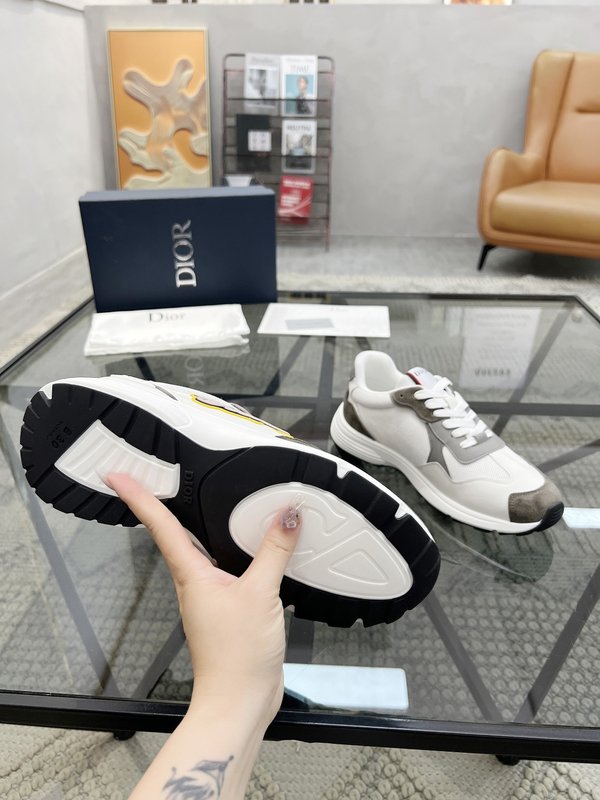 DIOR 디올 남성 레더 메쉬 스니커즈 001-228632