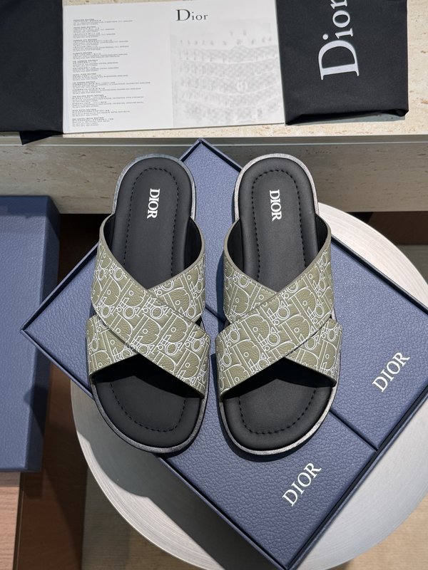 디올 Dior Alias 남성 가죽 슬리퍼 001-228653
