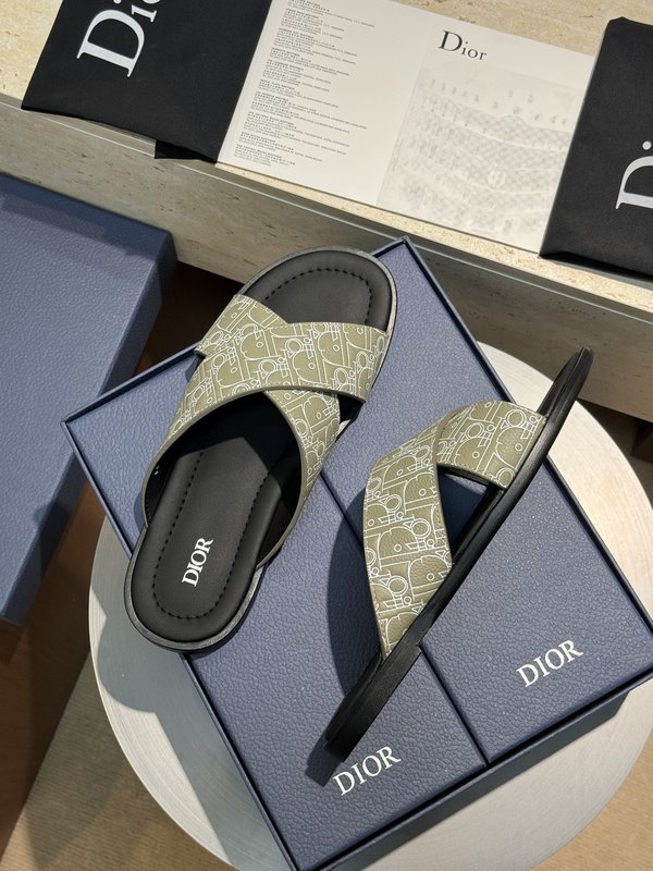 디올 Dior Alias 남성 가죽 슬리퍼 001-228653
