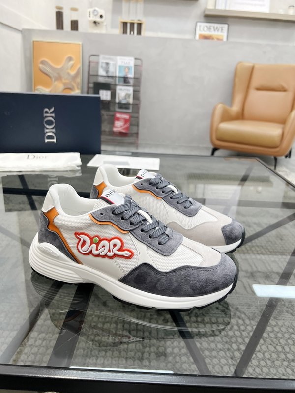 Dior 남성 이탈리아 가죽拼接 운동화 001-228657