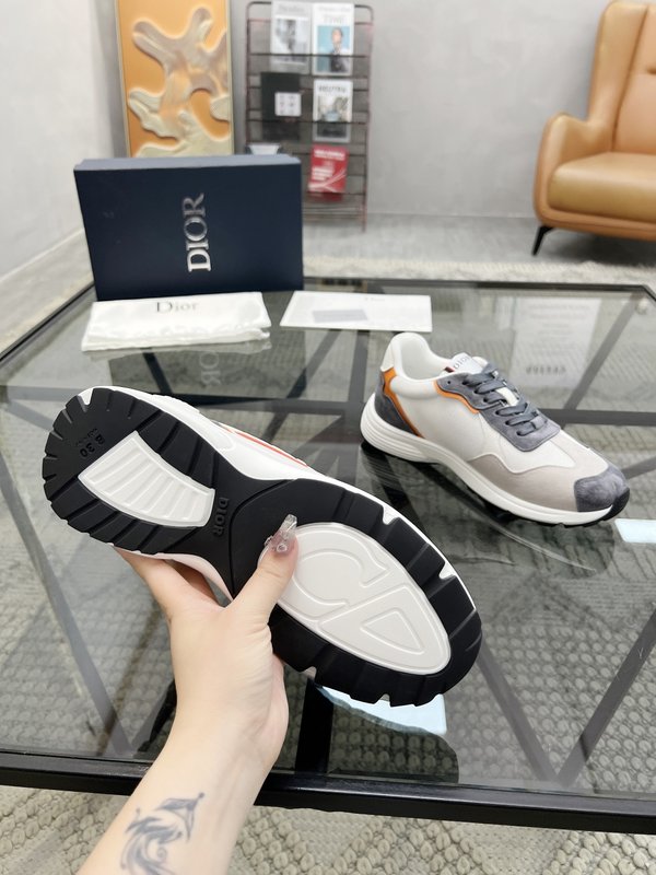 Dior 남성 이탈리아 가죽拼接 운동화 001-228657