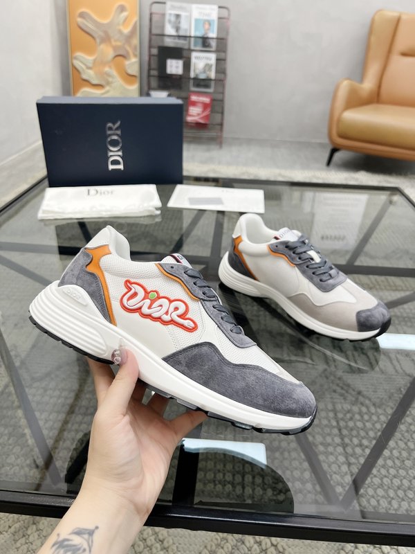 Dior 남성 이탈리아 가죽拼接 운동화 001-228657