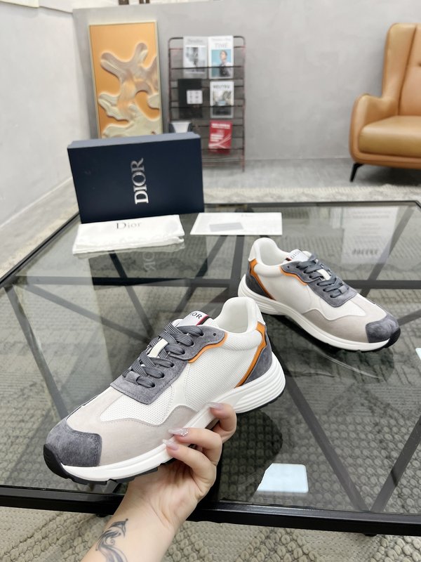 Dior 남성 이탈리아 가죽拼接 운동화 001-228657