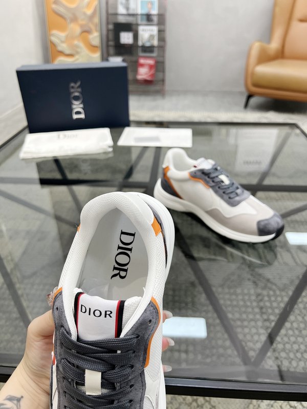 Dior 남성 이탈리아 가죽拼接 운동화 001-228657