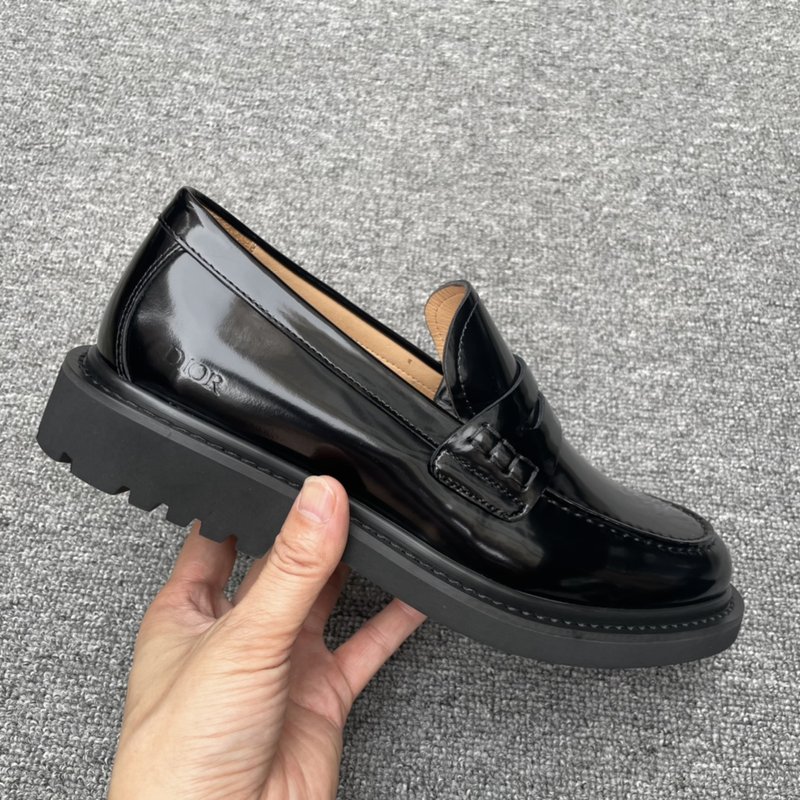 Dior Explorer 블랙 가죽 더비 슈즈 001-228684