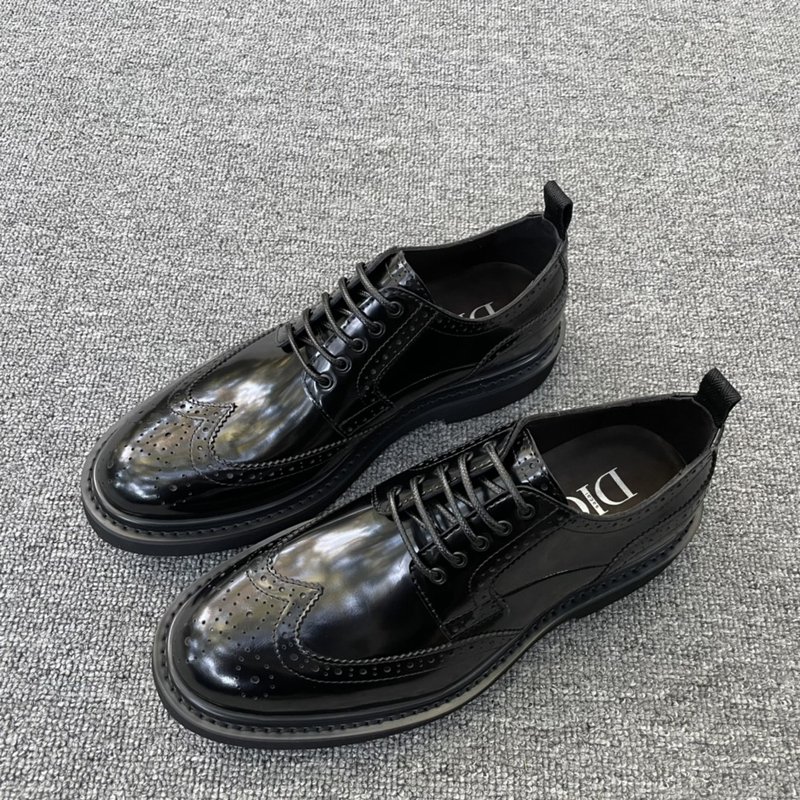 DIOR EXPLORER 블랙 가죽 더비슈즈 001-228687