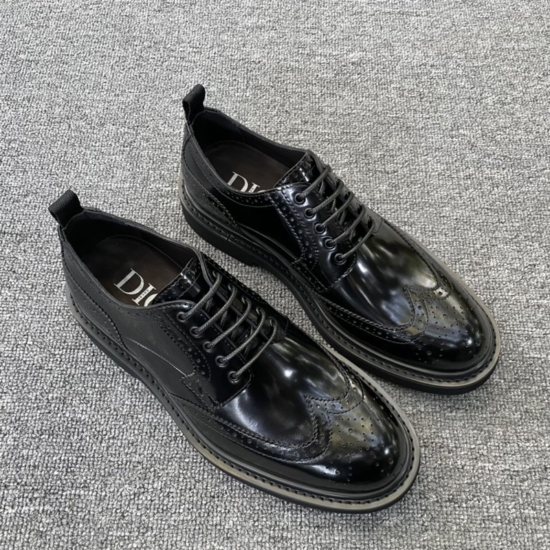 DIOR EXPLORER 블랙 가죽 더비슈즈 001-228687