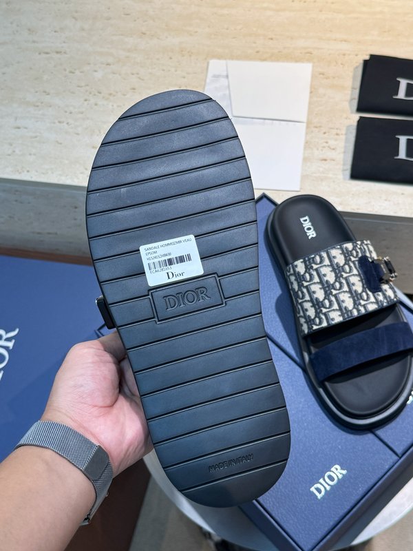 DIOR Aqua 남성 캔버스 슬리퍼 001-228703
