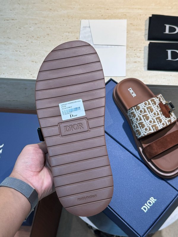 DIOR Aqua 남성 크로스 밴드 캔버스 샌들 001-228707