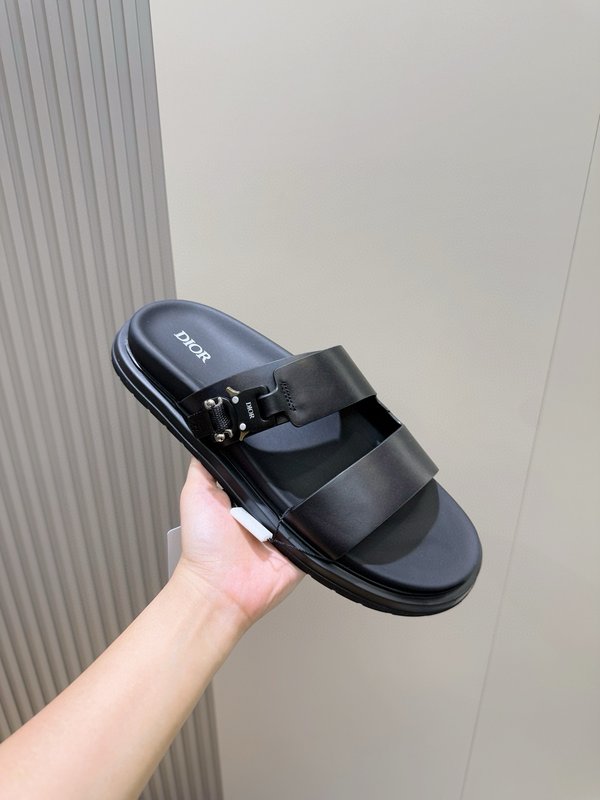 DIOR Aqua 남성 크로스 밴드 슬리퍼 001-228721