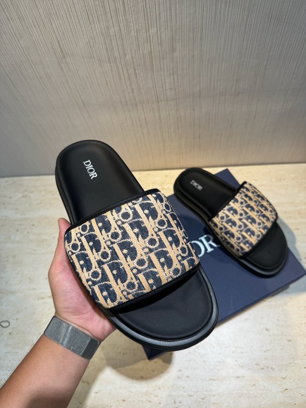 디올 아쿠아 오블리크 프린트 남성 샌들 001-228750