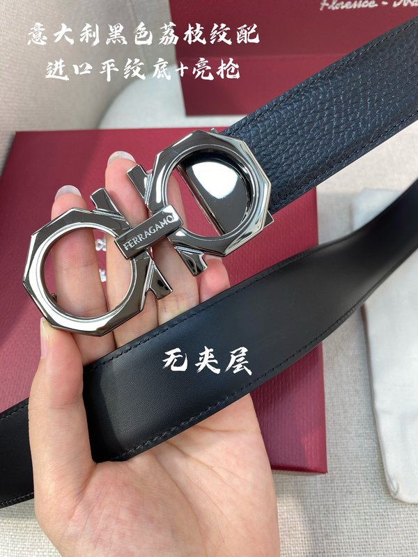 페라가모 이탈리아 원산 가죽 NFC 칩 벨트 001-229234