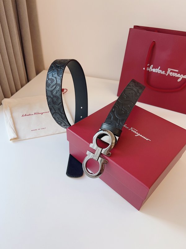 페라가모 Ferragamo 우아한 버클 벨트 001-229263