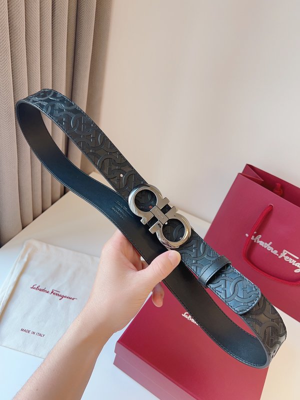 페라가모 Ferragamo 우아한 버클 벨트 001-229263