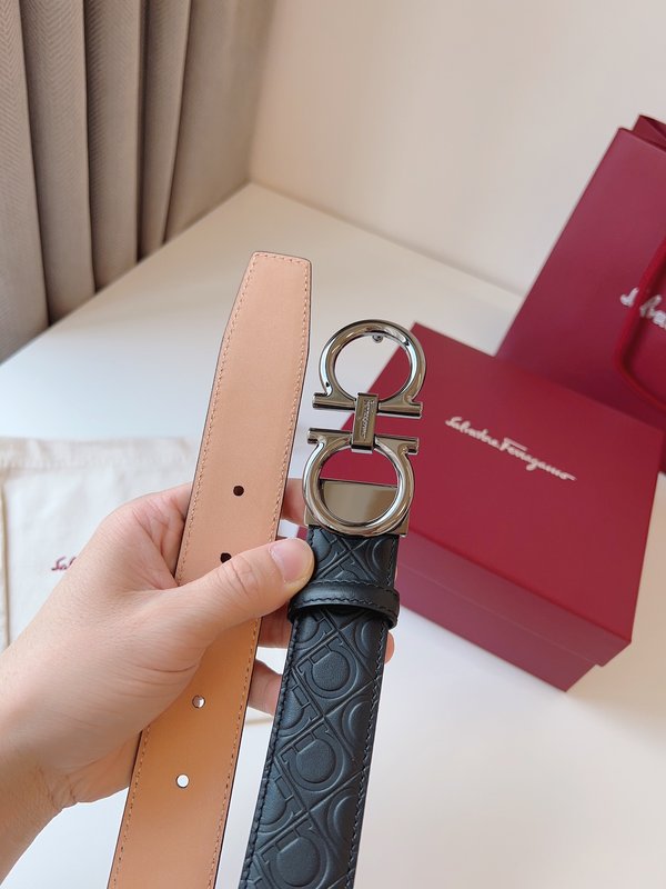 페라가모 Ferragamo 양면 벨트 35mm 폭 001-229278
