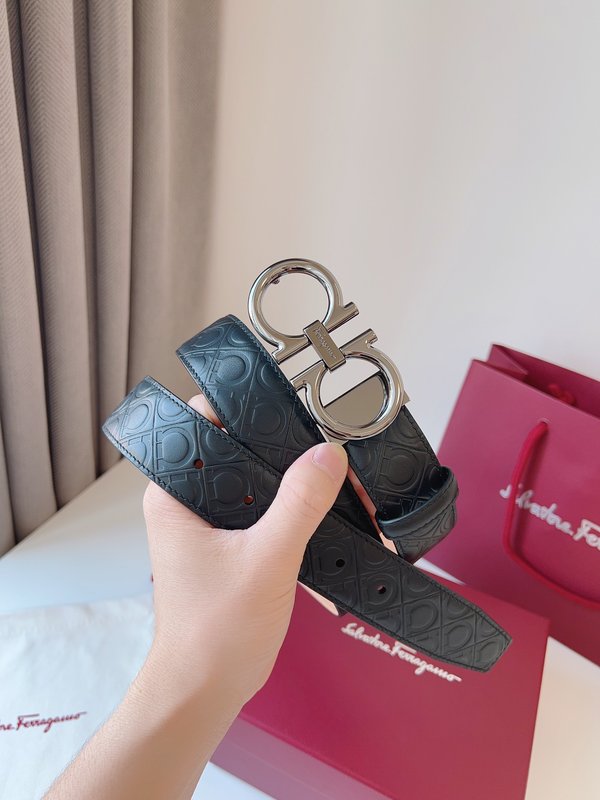 페라가모 Ferragamo 양면 벨트 35mm 폭 001-229278