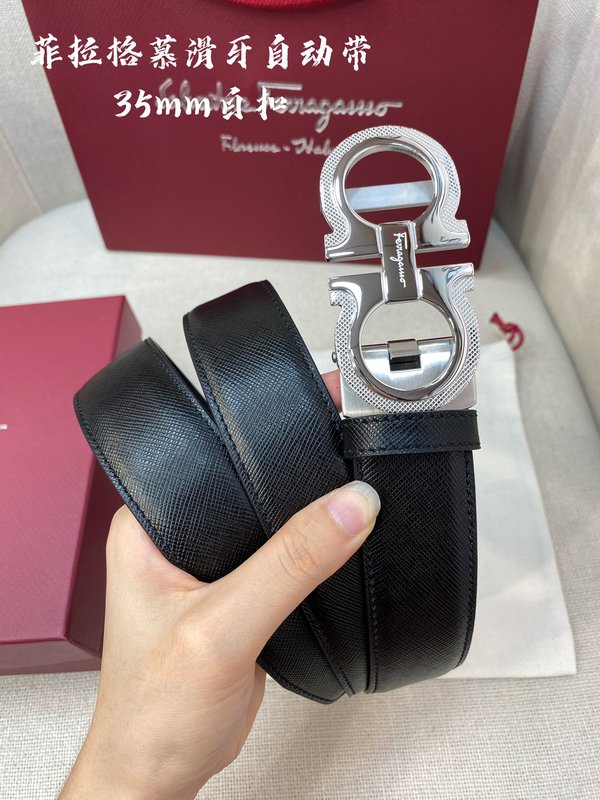 페라가모 남성 35mm 자동 벨트 001-229289