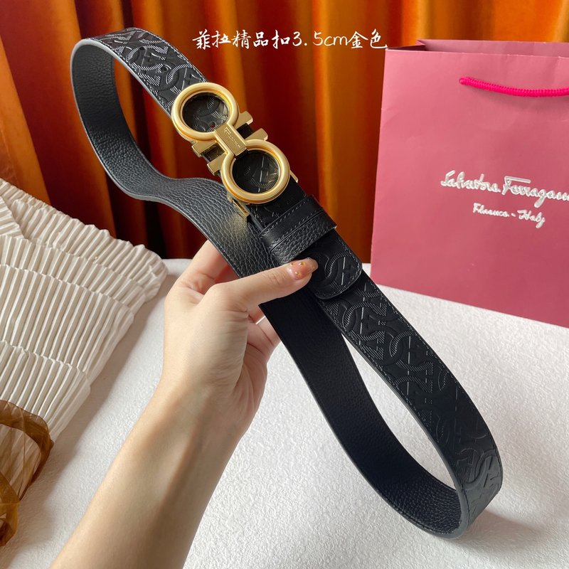페라가모 이탈리아 양면 소가죽 벨트 001-229290