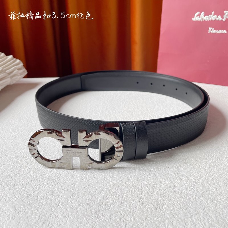 페라가모 이탈리아 양면 소가죽 벨트 001-229301
