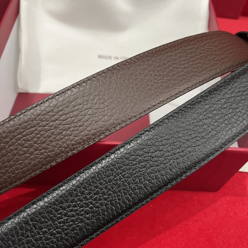 페라가모 더블 사이드 리치 그레인 벨트 001-229306