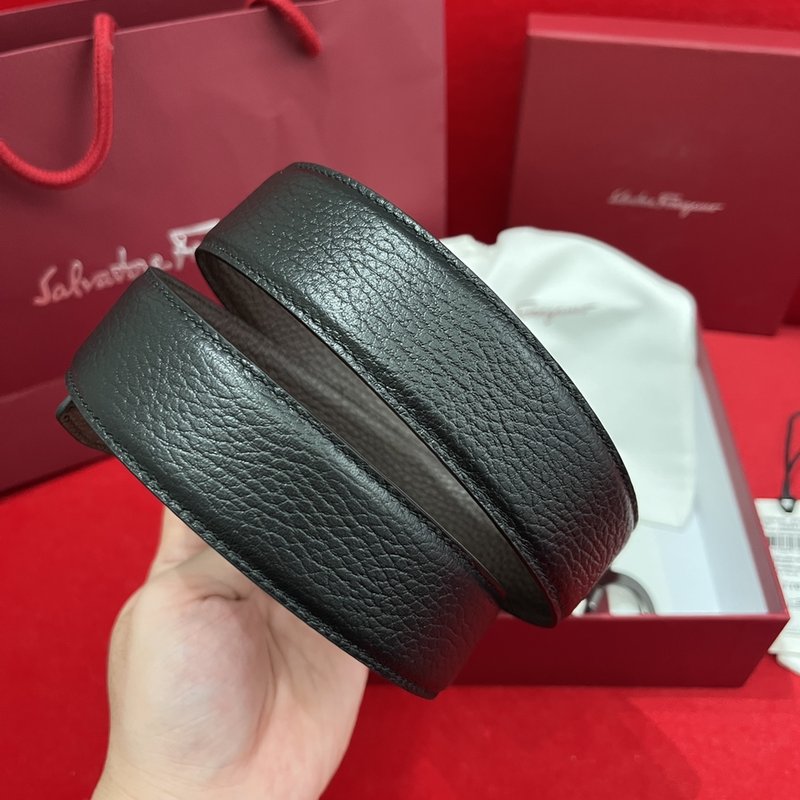 페라가모 양면 리치 그레인 벨트 001-229307