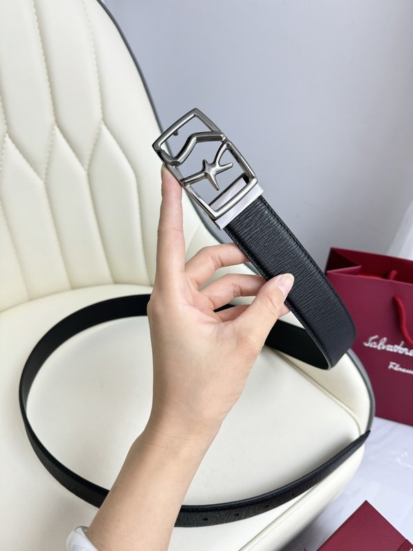 페라가모 양면 수입 소가죽 벨트 001-229312