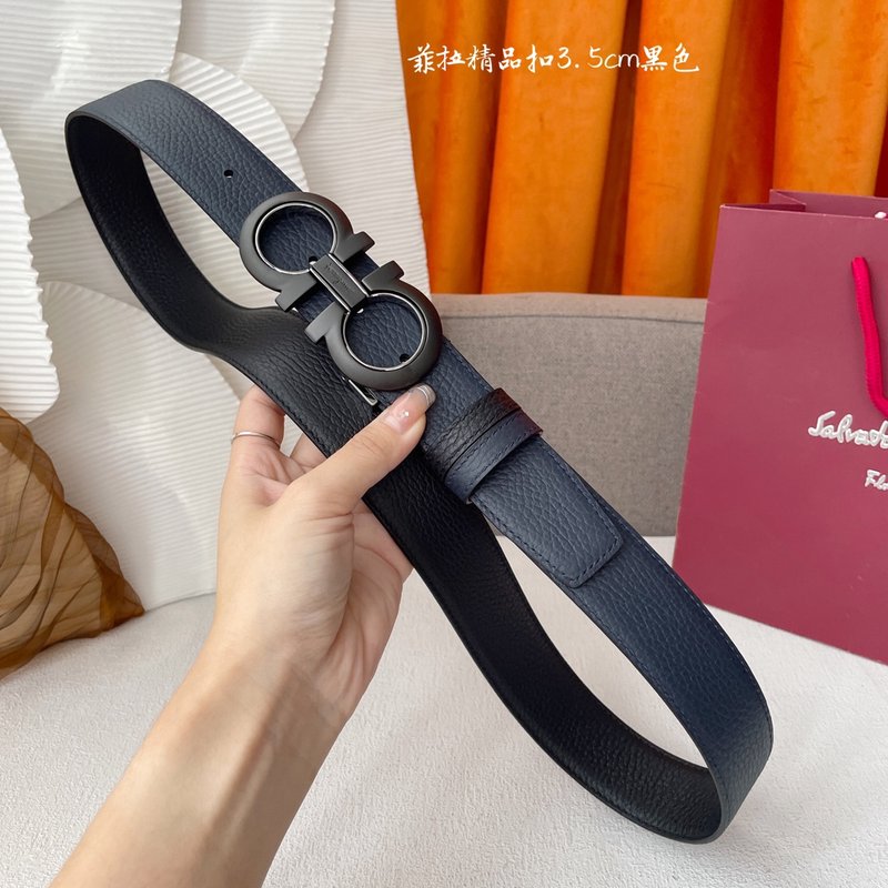 페라가모 이탈리아 양면 소가죽 벨트 001-229355