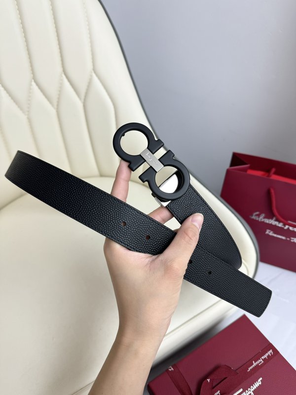 페라가모 양면 수입 소 가죽 벨트 001-229375