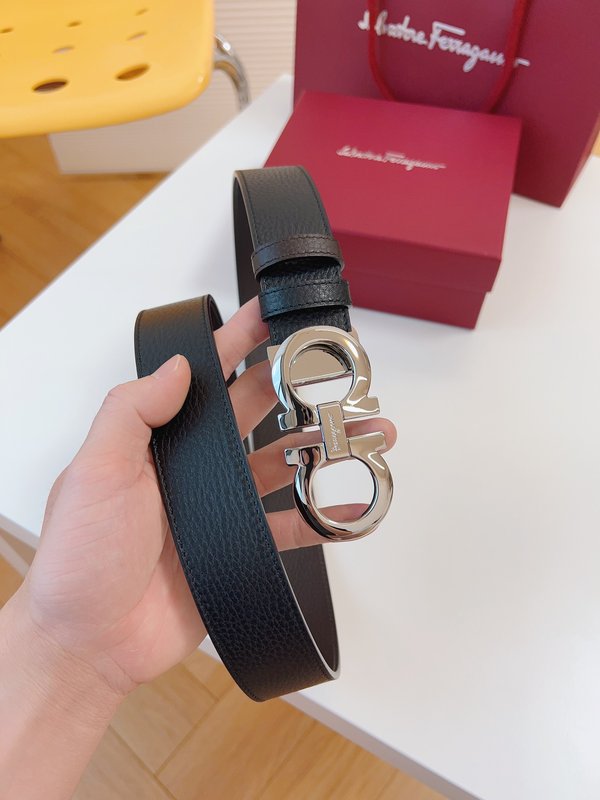 페라가모 Ferragamo 우아한 버클 벨트 001-229381