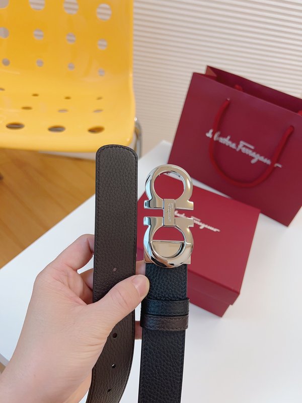 페라가모 Ferragamo 우아한 버클 벨트 001-229381
