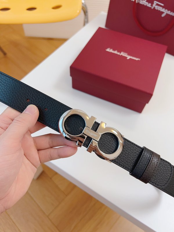 페라가모 Ferragamo 우아한 버클 벨트 001-229381
