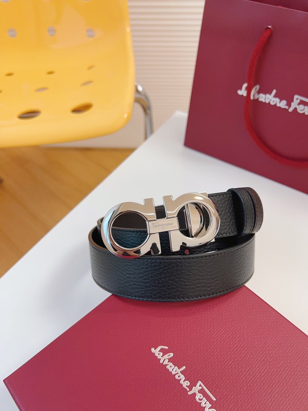 페라가모 Ferragamo 우아한 버클 벨트 001-229381