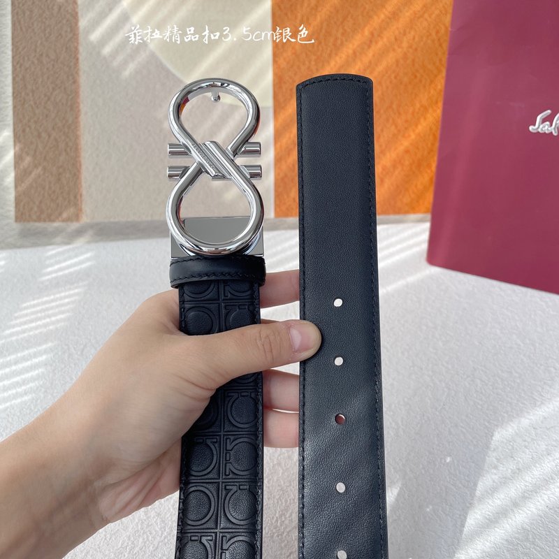 페라가모 이탈리아 양면 소가죽 벨트 001-229386