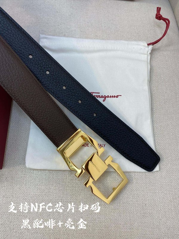 신상 페라가모 풀그레인 송아지 가죽 벨트 001-229397