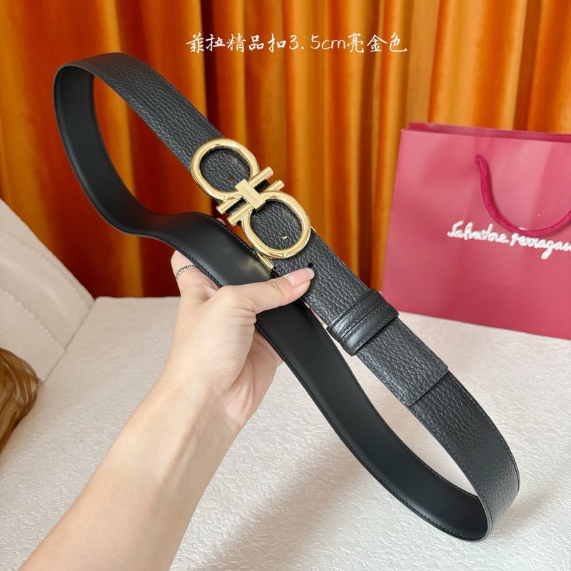 페라가모 양면 수입 소가죽 남성 벨트 001-229414