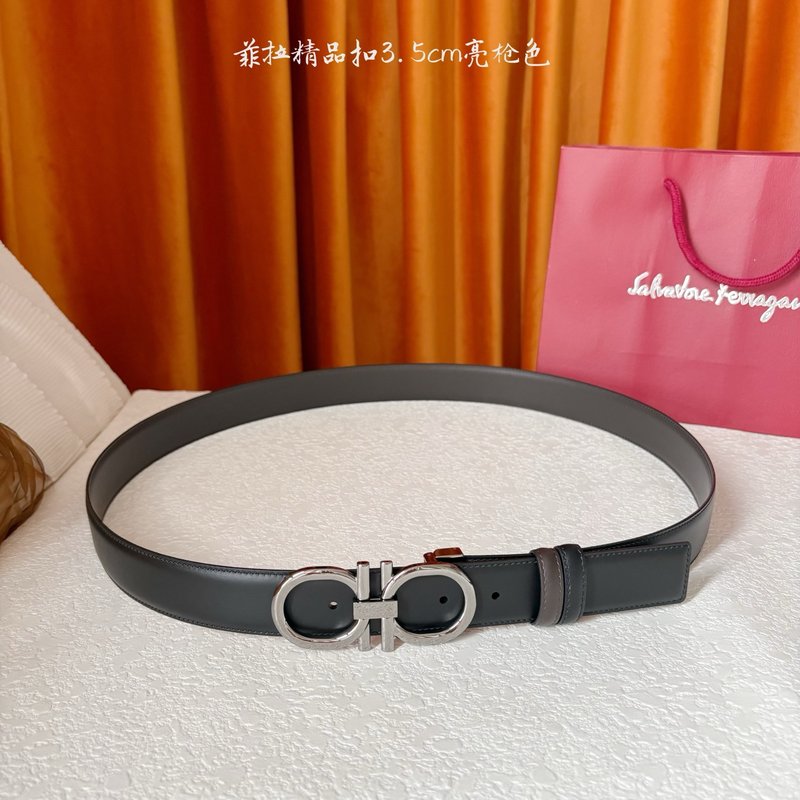 페라가모 양면 수입 소가죽 남성 벨트 001-229418