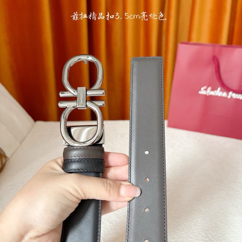 페라가모 양면 수입 소가죽 남성 벨트 001-229418