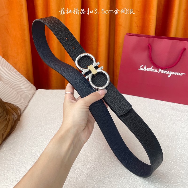 페라가모 이탈리아 양면 소가죽 벨트 001-229421