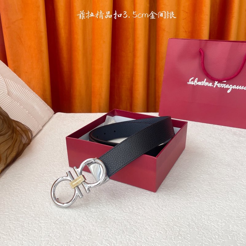 페라가모 이탈리아 양면 소가죽 벨트 001-229421