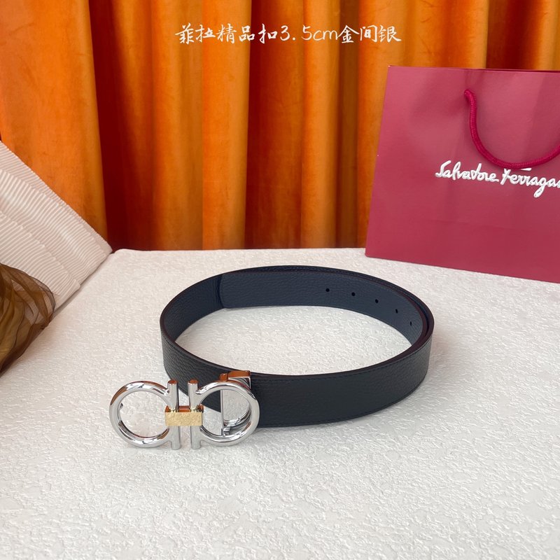 페라가모 이탈리아 양면 소가죽 벨트 001-229421