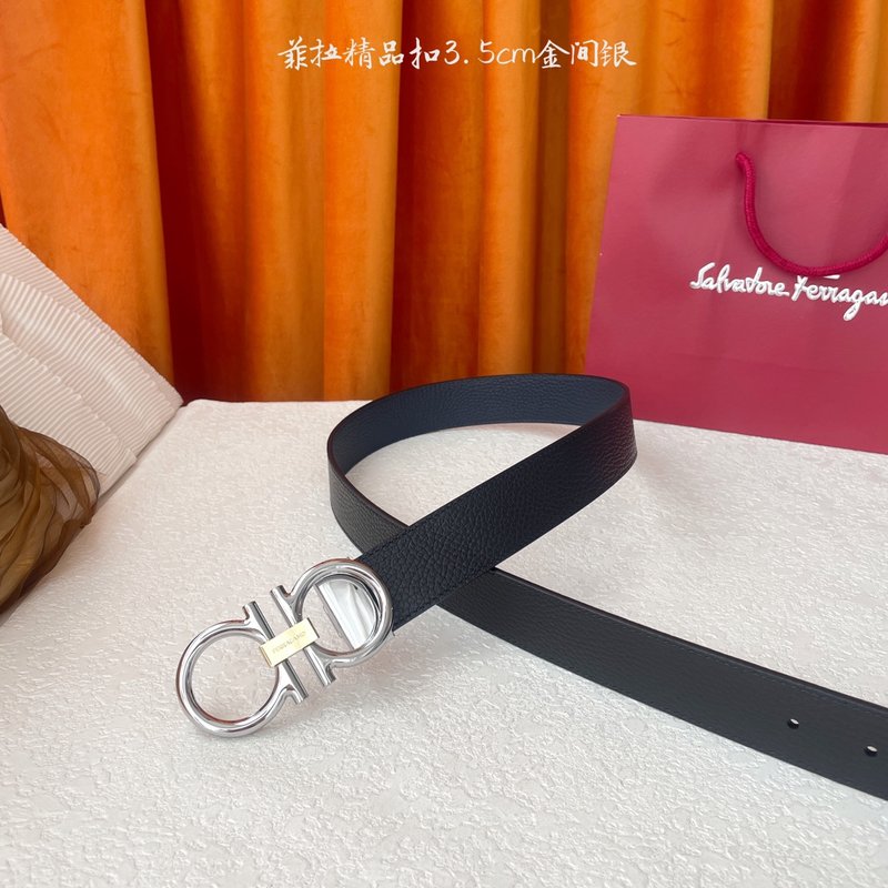 페라가모 이탈리아 양면 소가죽 벨트 001-229421