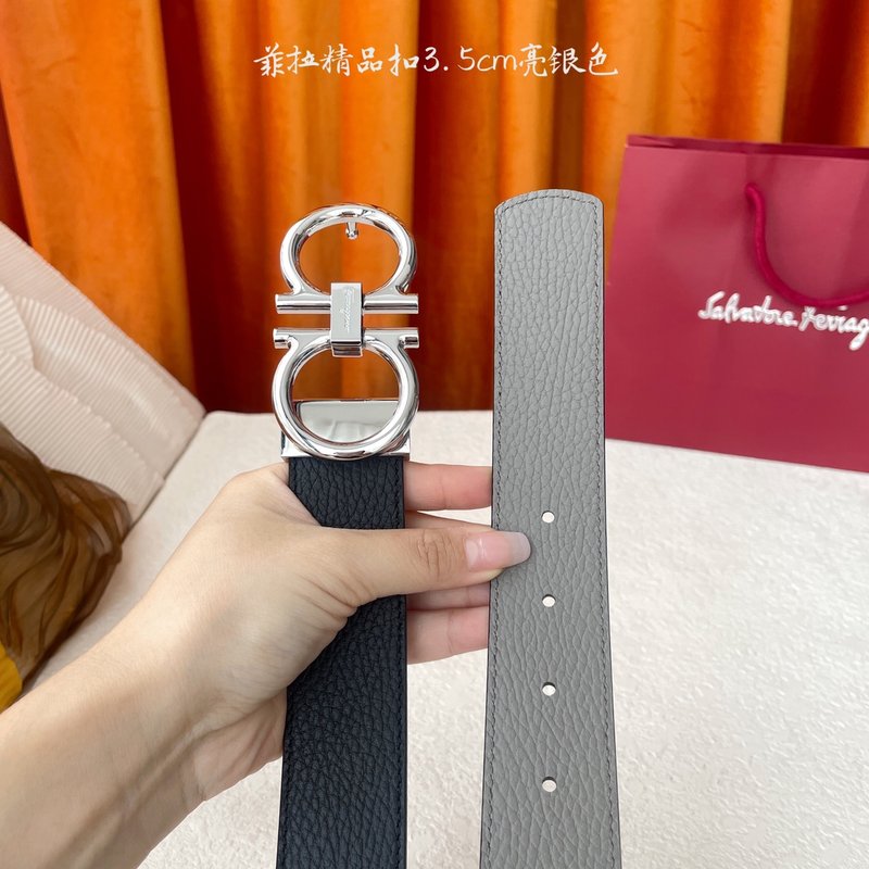 페라가모 이탈리아 양면 소가죽 벨트 001-229431